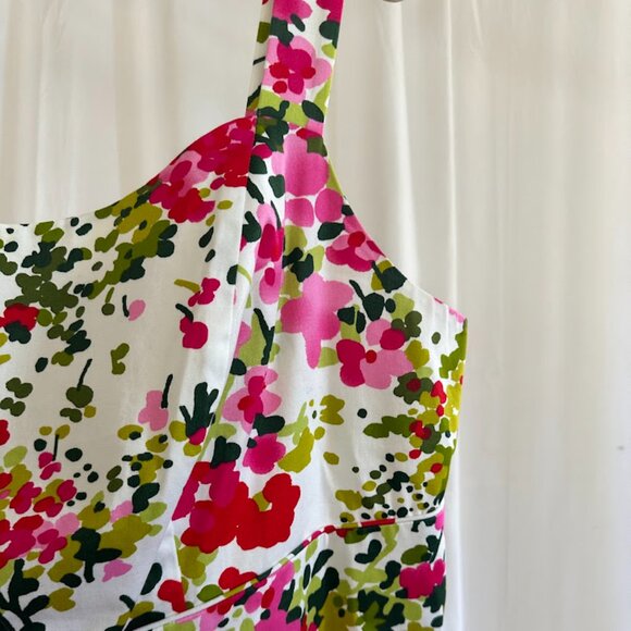 Jessica Howard Pink/Green Floral Dress with Pink Cardigan 22W - Picture 6 of 13